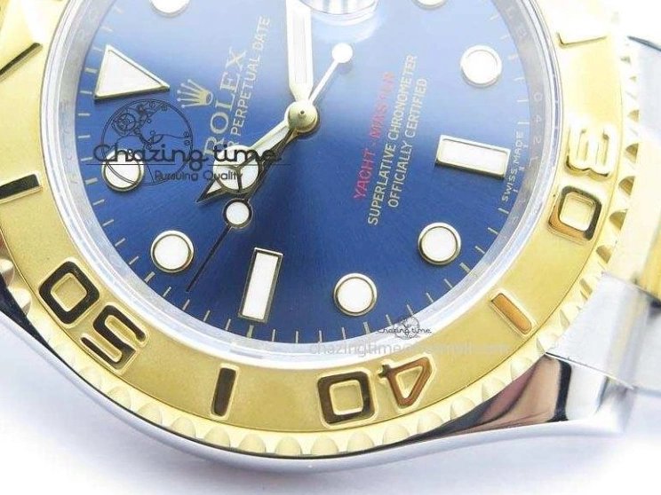 Dial Bracelet Yacht-Master 116622 On SS JF Best Blue A2836 Edition YG 0215
